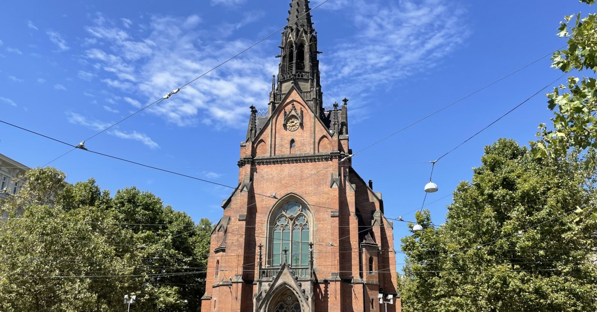 Červený kostel - Evangelický kostel J. A. Komenského v Brně