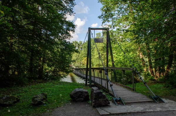 Šobeská lávka v národním parku Podyjí