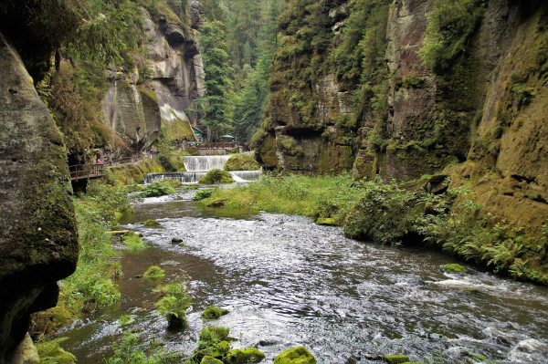 Soutěsky Kamenice - Edmundova a Divoká soutěska
